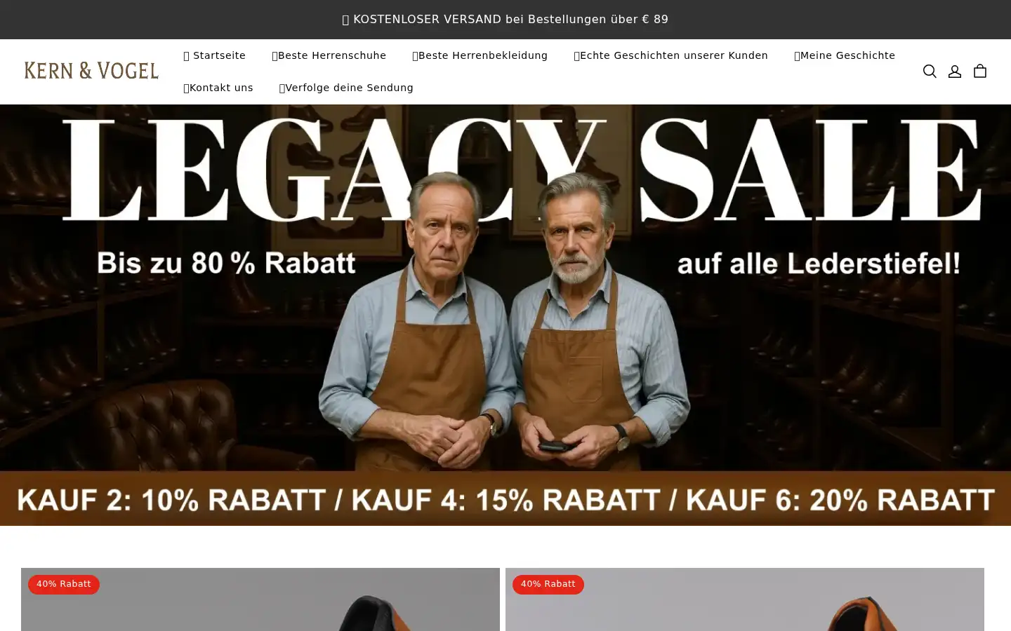 Screenshot of kernvogel.com