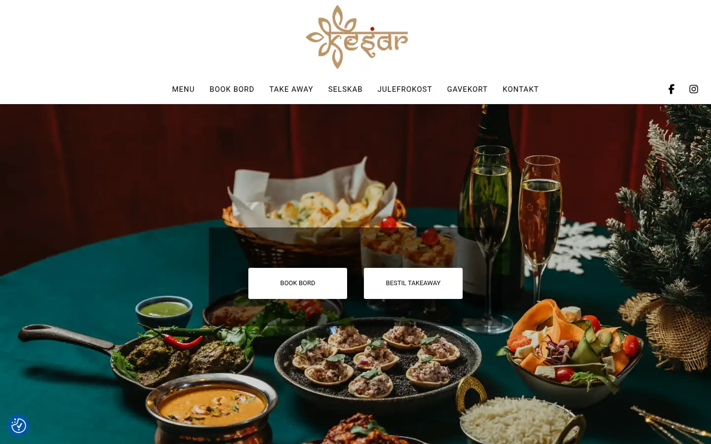 Screenshot of kesar.dk