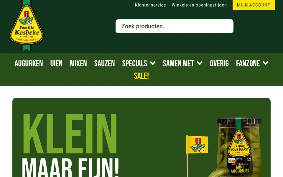 Screenshot of kesbeke-online.nl