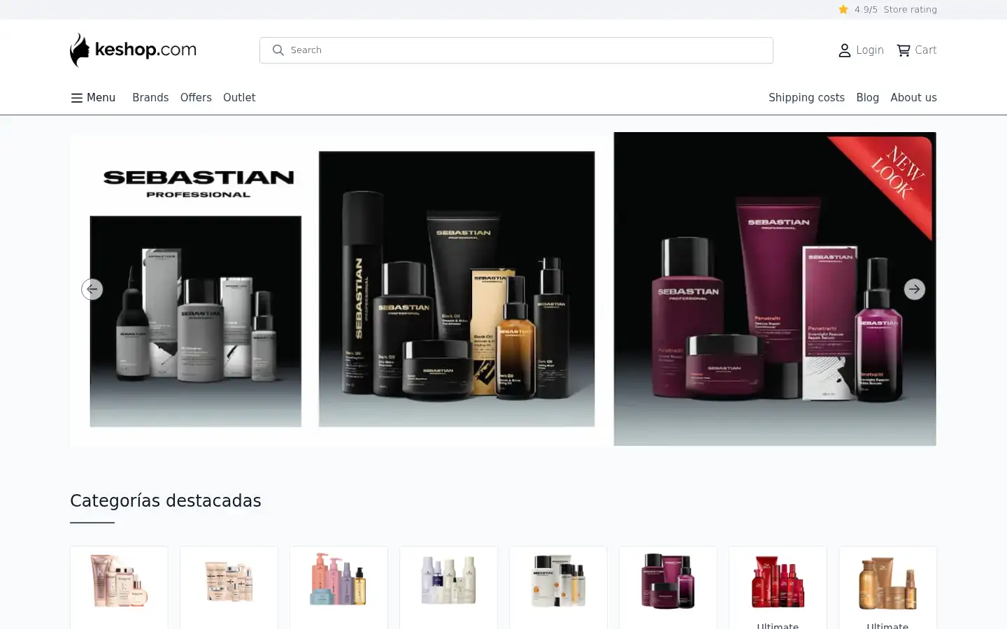 Screenshot of keshop.com