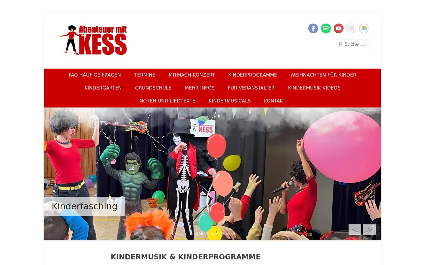Screenshot of kess-kinderprogramm.de