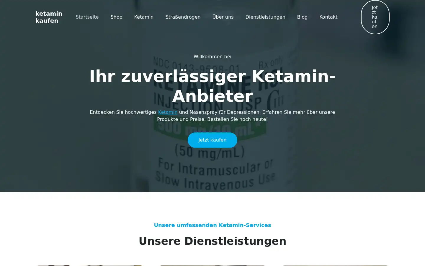 Screenshot of ketaminkaufenn.com