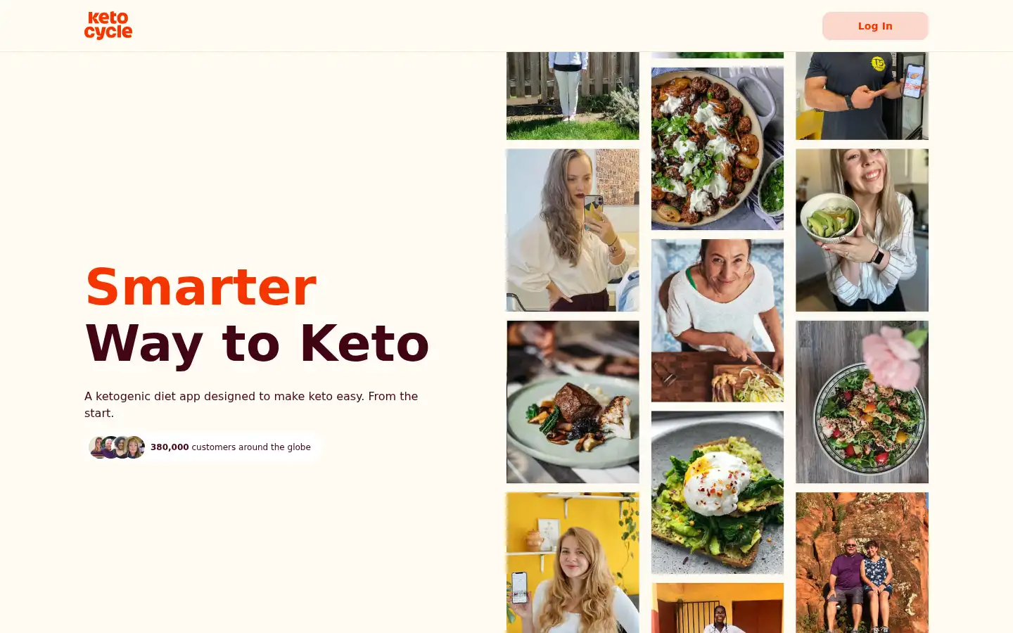 Screenshot of ketocycle.diet