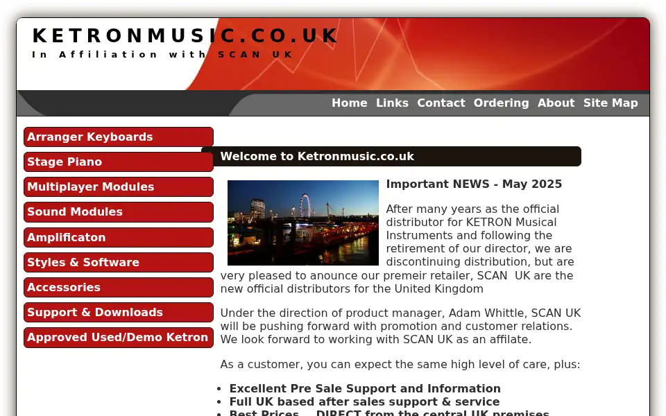 Screenshot of ketronmusic.co.uk