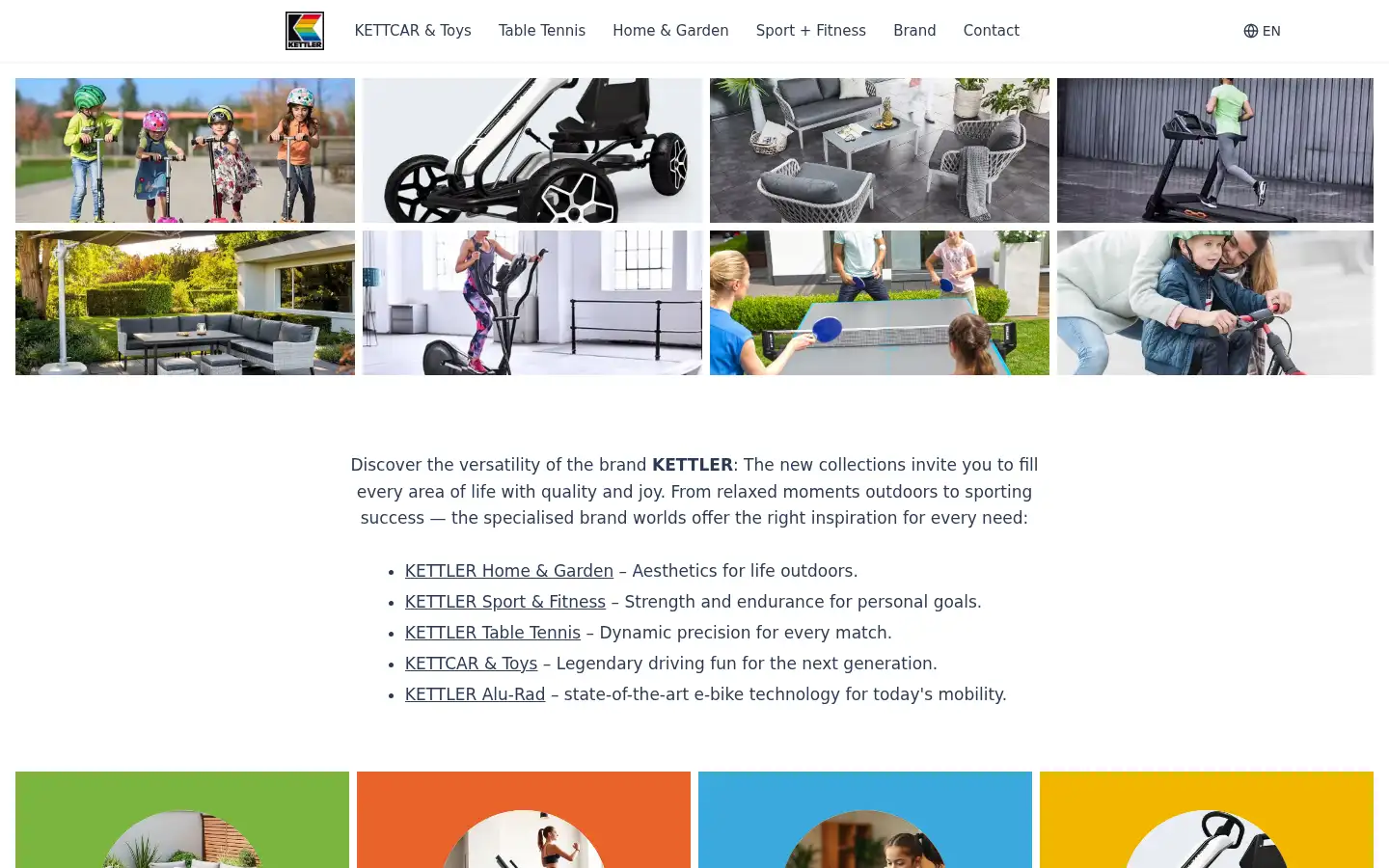 Screenshot of kettler.de