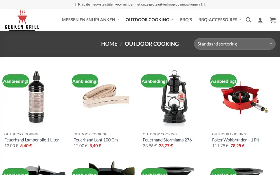 Screenshot of keukenbbq.com