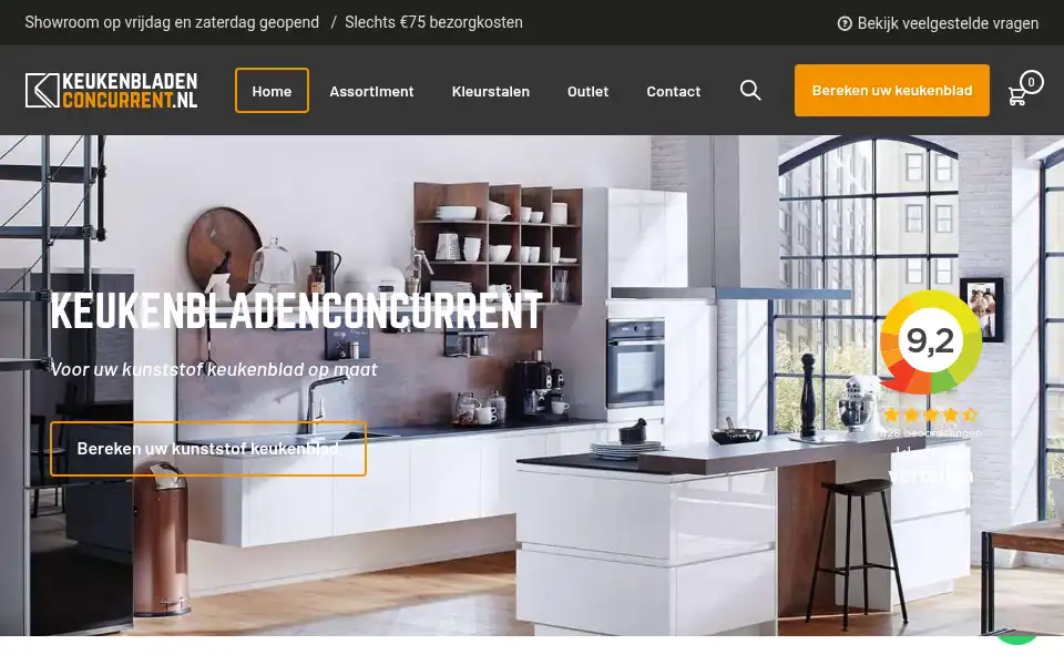 Screenshot of keukenbladenconcurrent.nl