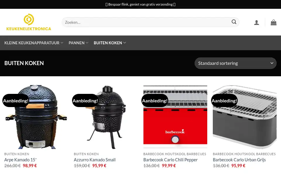 Screenshot of keukenelektronica.com