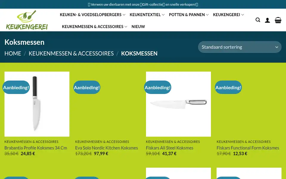Screenshot of keukenkeuze.com