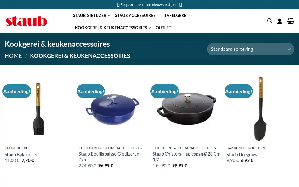 Screenshot of keukenstaub.com