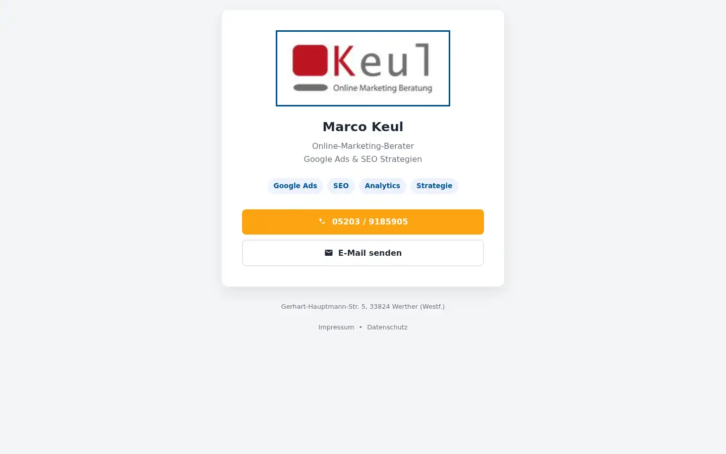 Screenshot of keul-beratung.de