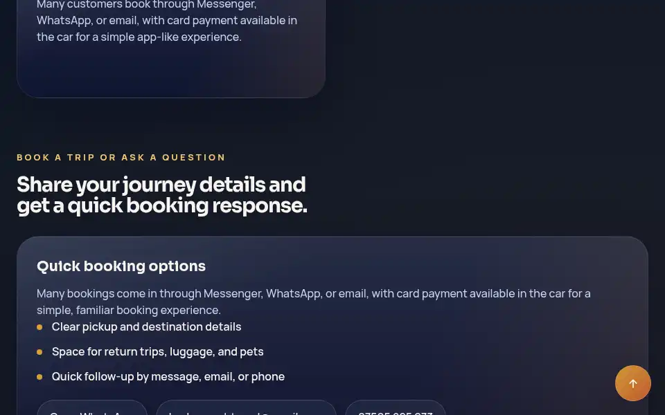 Screenshot of kexboroughtravel.co.uk