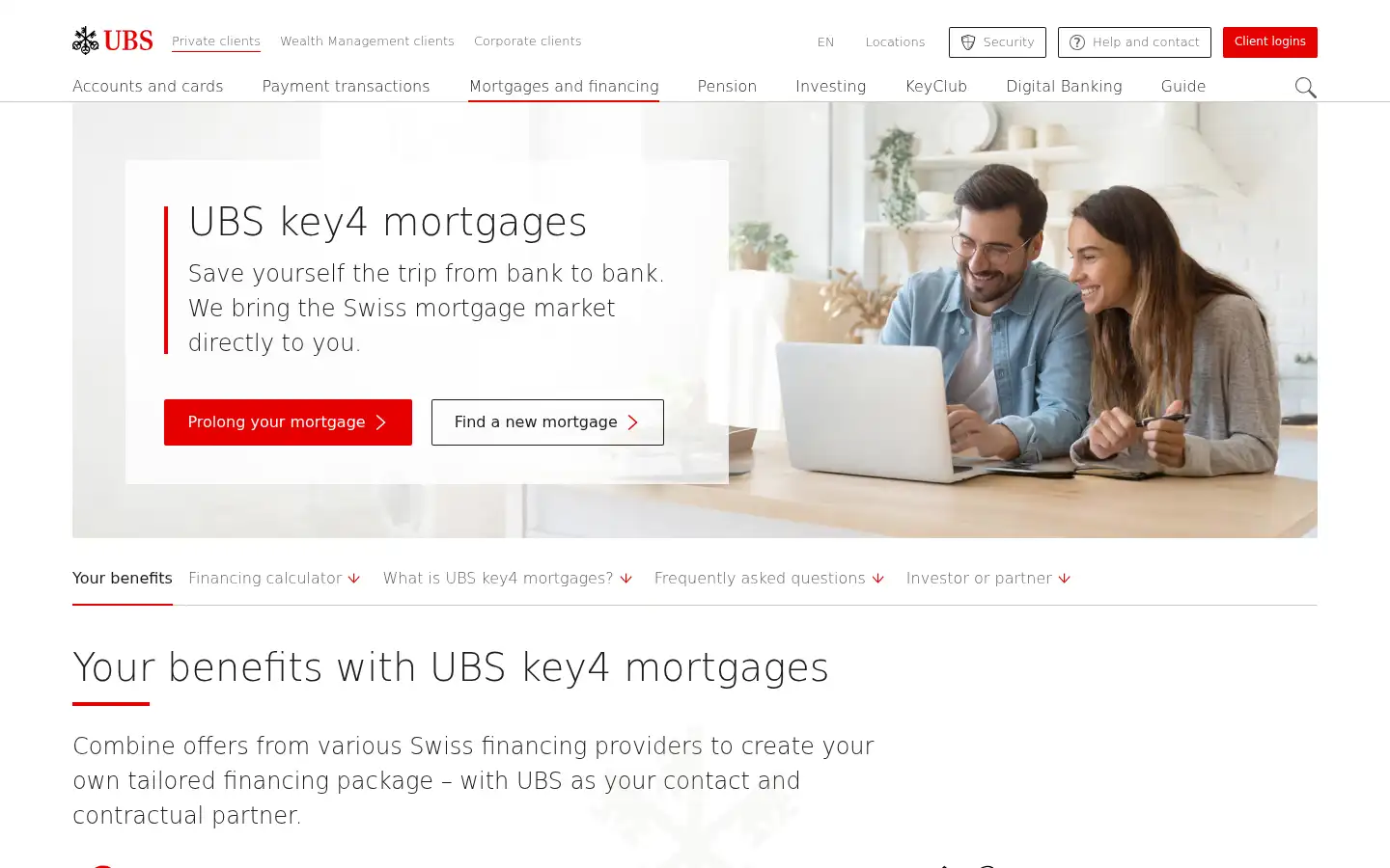 Screenshot of key4.ch