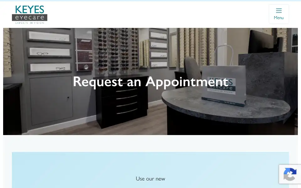 Screenshot of keyeseyecare.co.uk