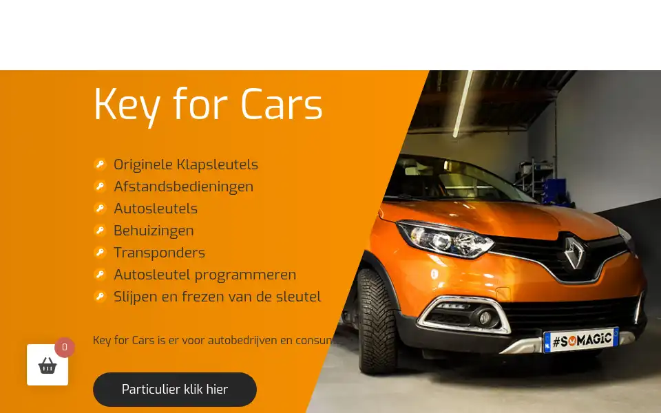Screenshot of keyforcars.nl