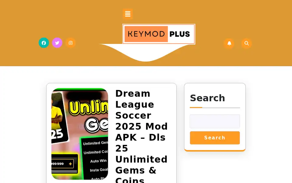 Screenshot of keymodplus.com