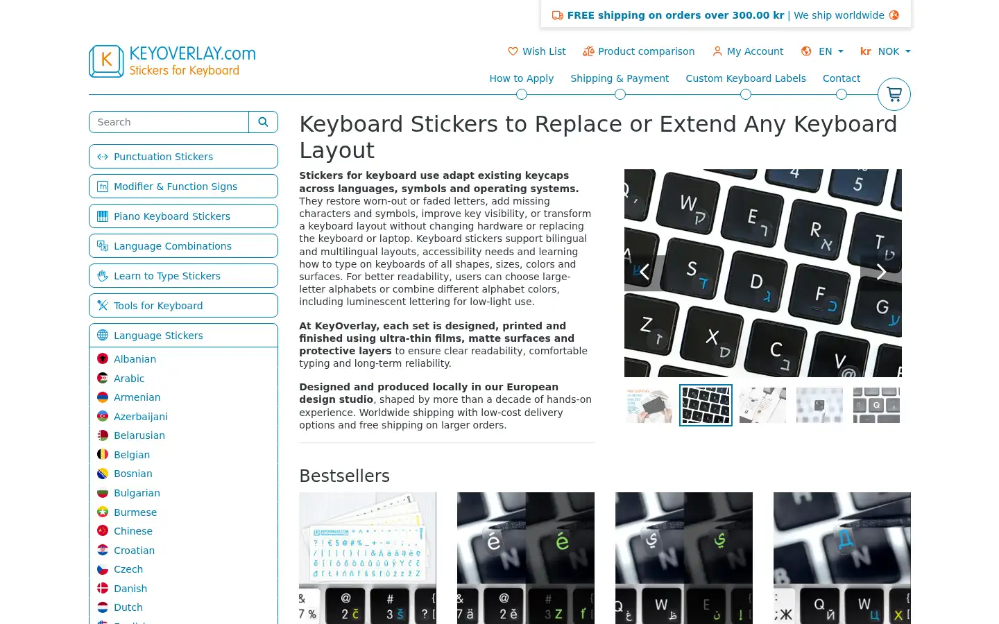 Screenshot of keyoverlay.com