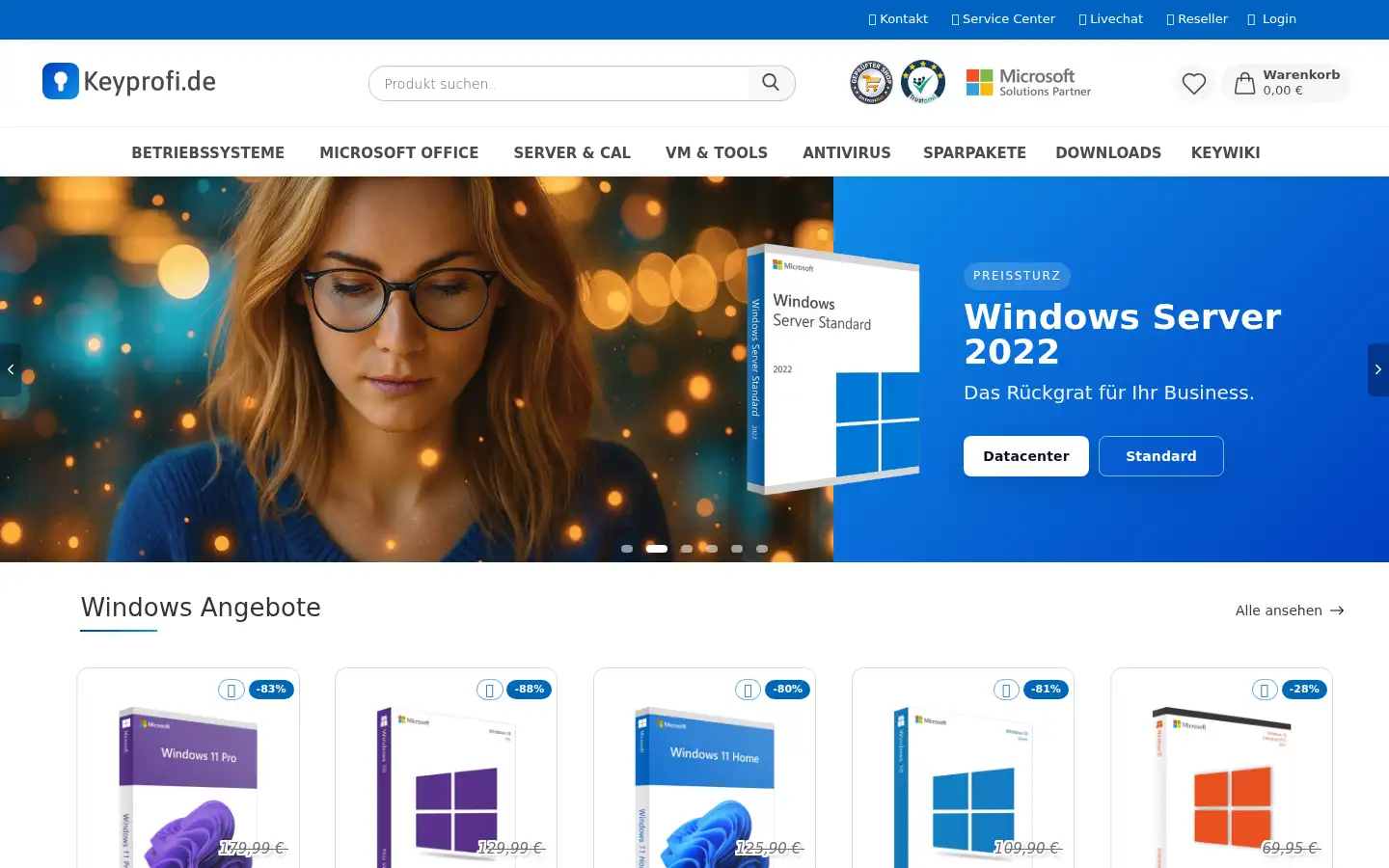 Screenshot of keyprofi.de