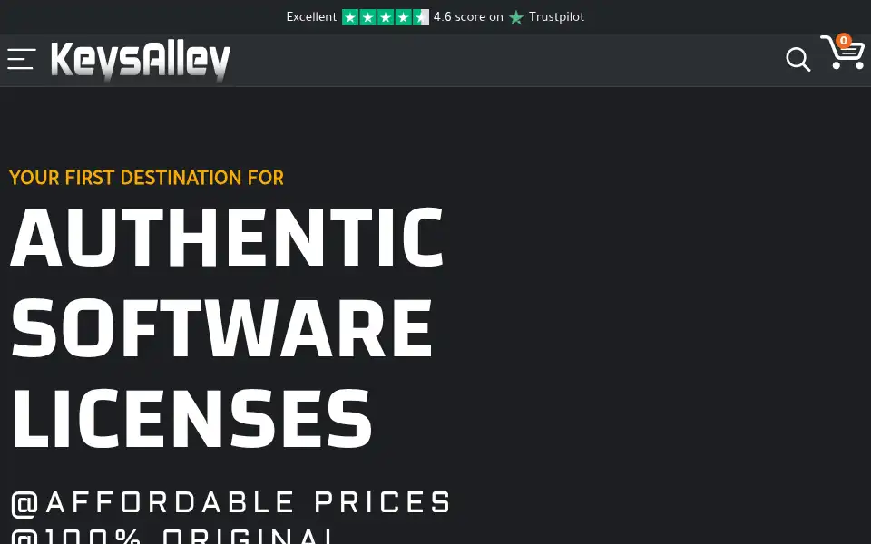 Screenshot of keysalley.com