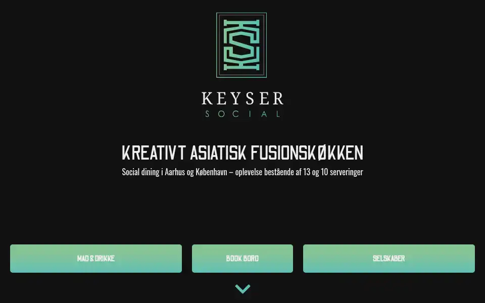 Screenshot of keysersocial.dk