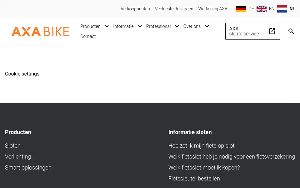 Screenshot of keyservice.axasecurity.com