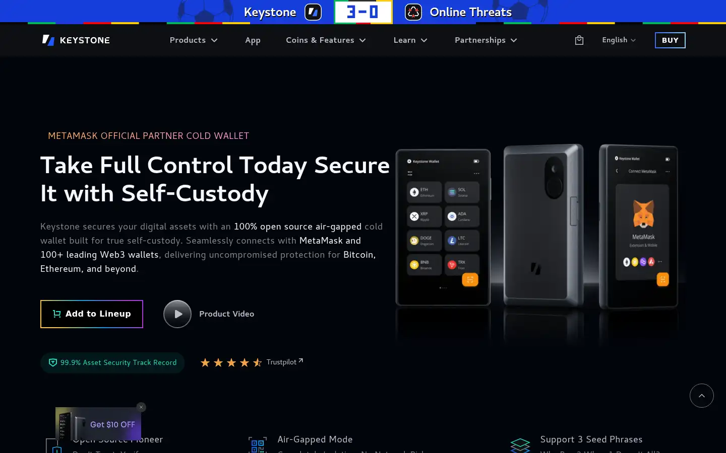 Screenshot of keyst.one