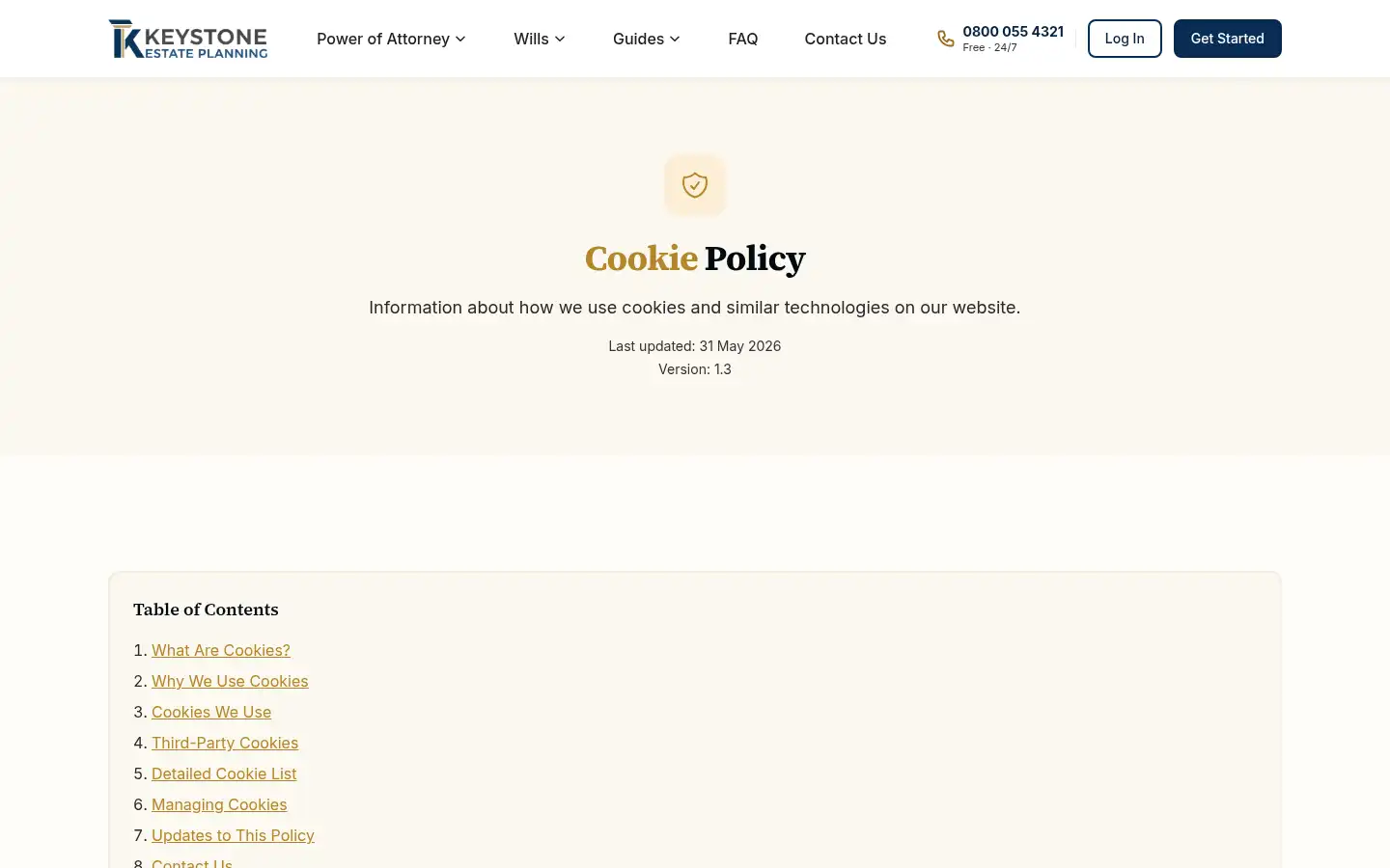 Screenshot of keystoneestateplanning.co.uk