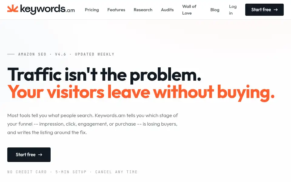 Screenshot of keywords.am