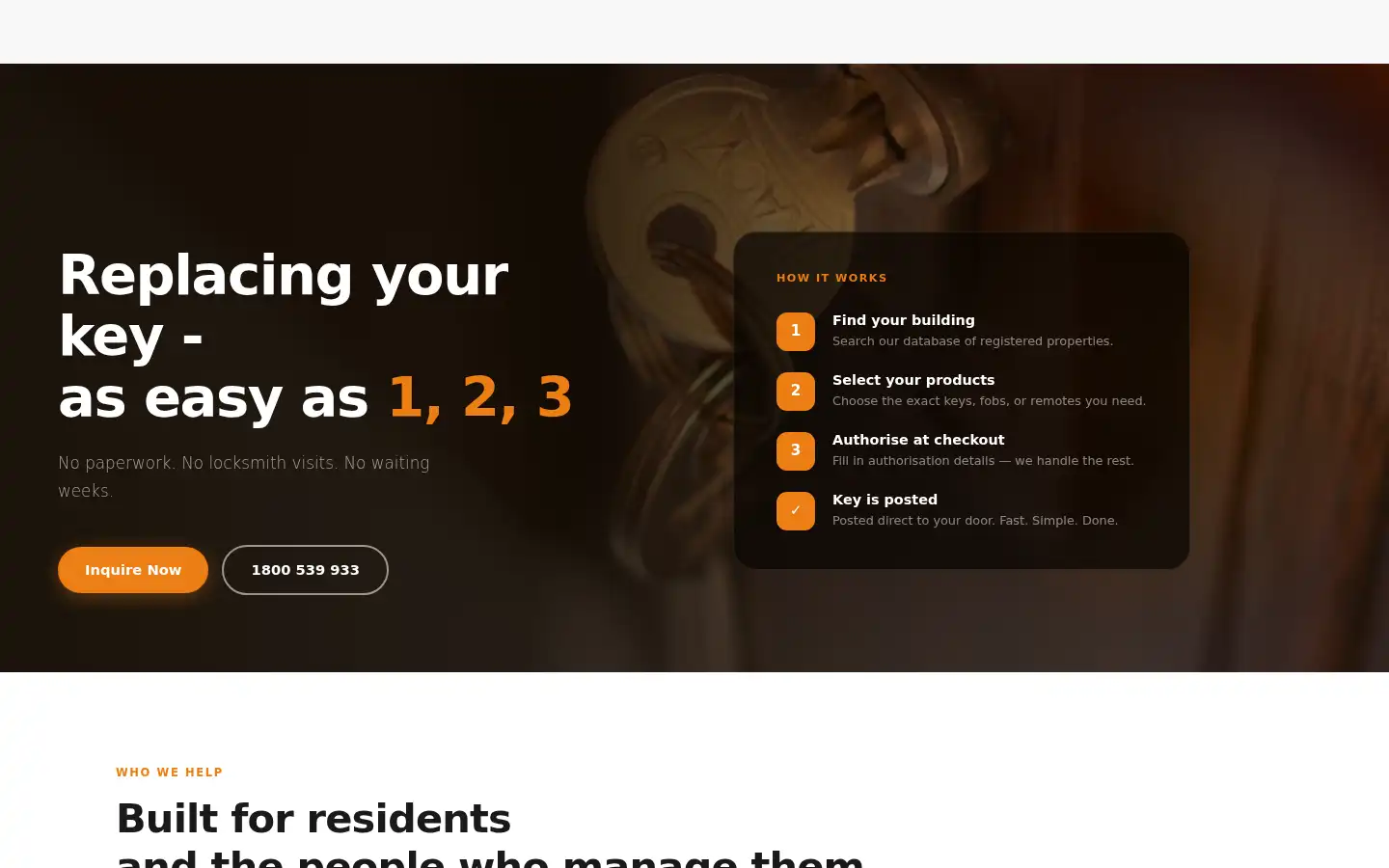 Screenshot of keyzee.com.au