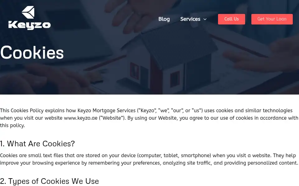 Screenshot of keyzo.ae