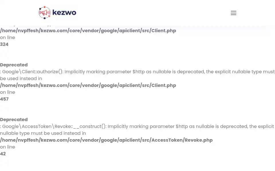 Screenshot of kezwo.com