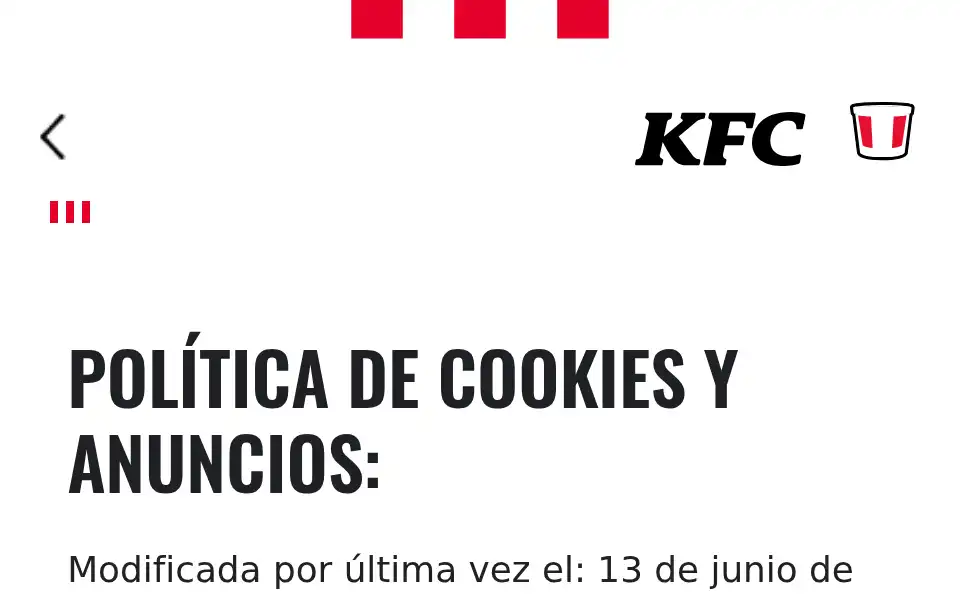 Screenshot of kfc.es