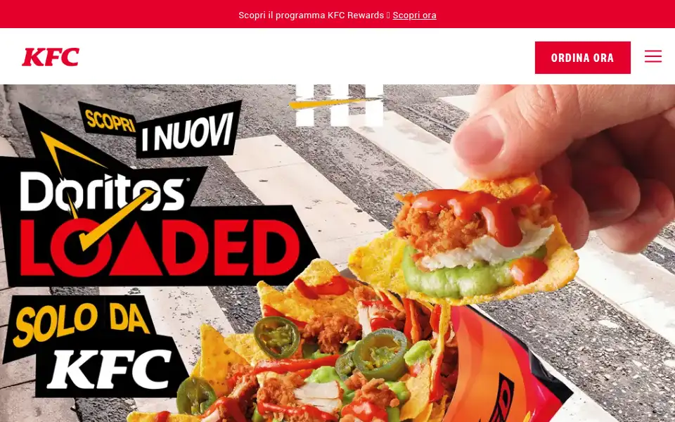 Screenshot of kfc.it