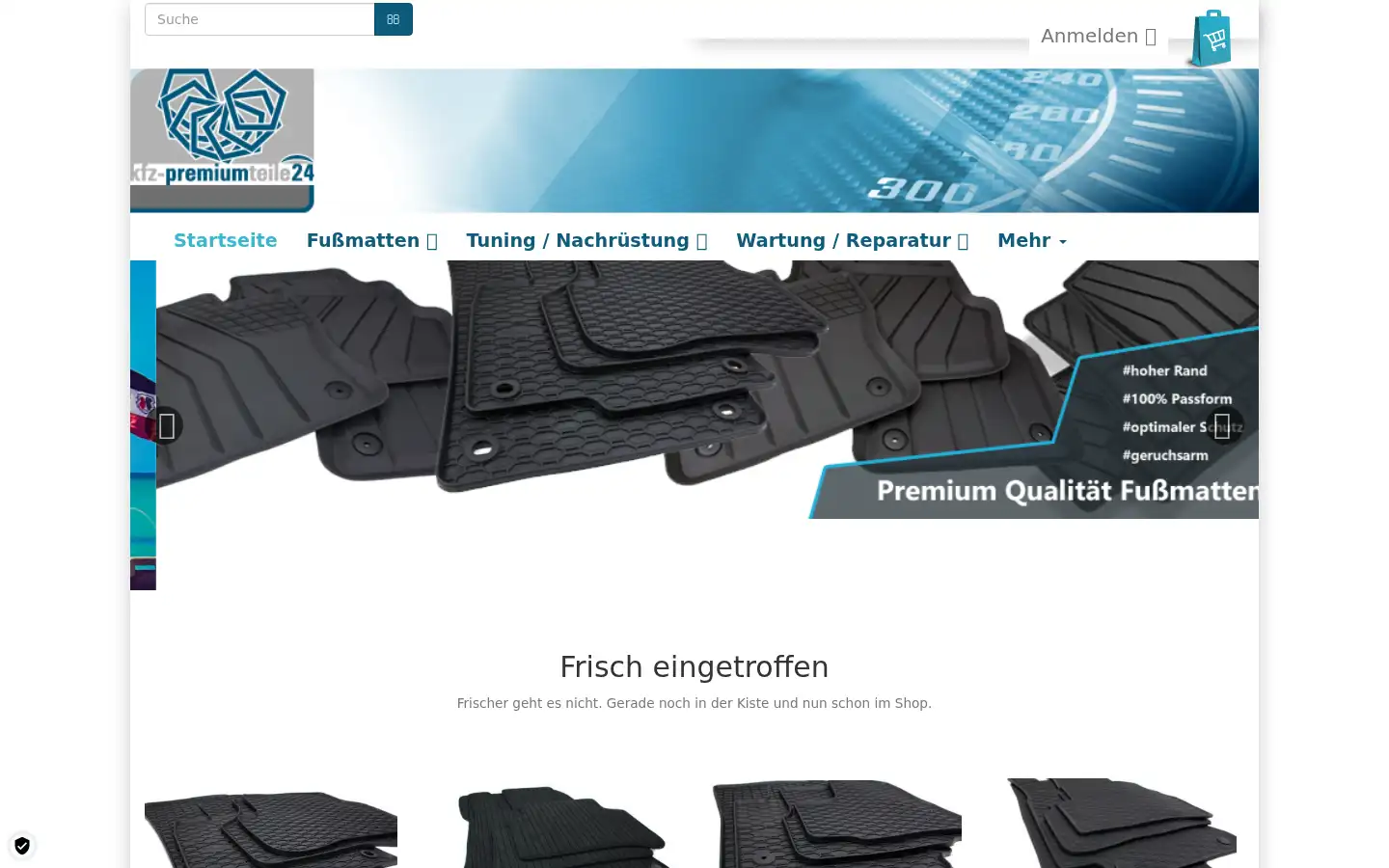 Screenshot of kfz-premiumteile24.de