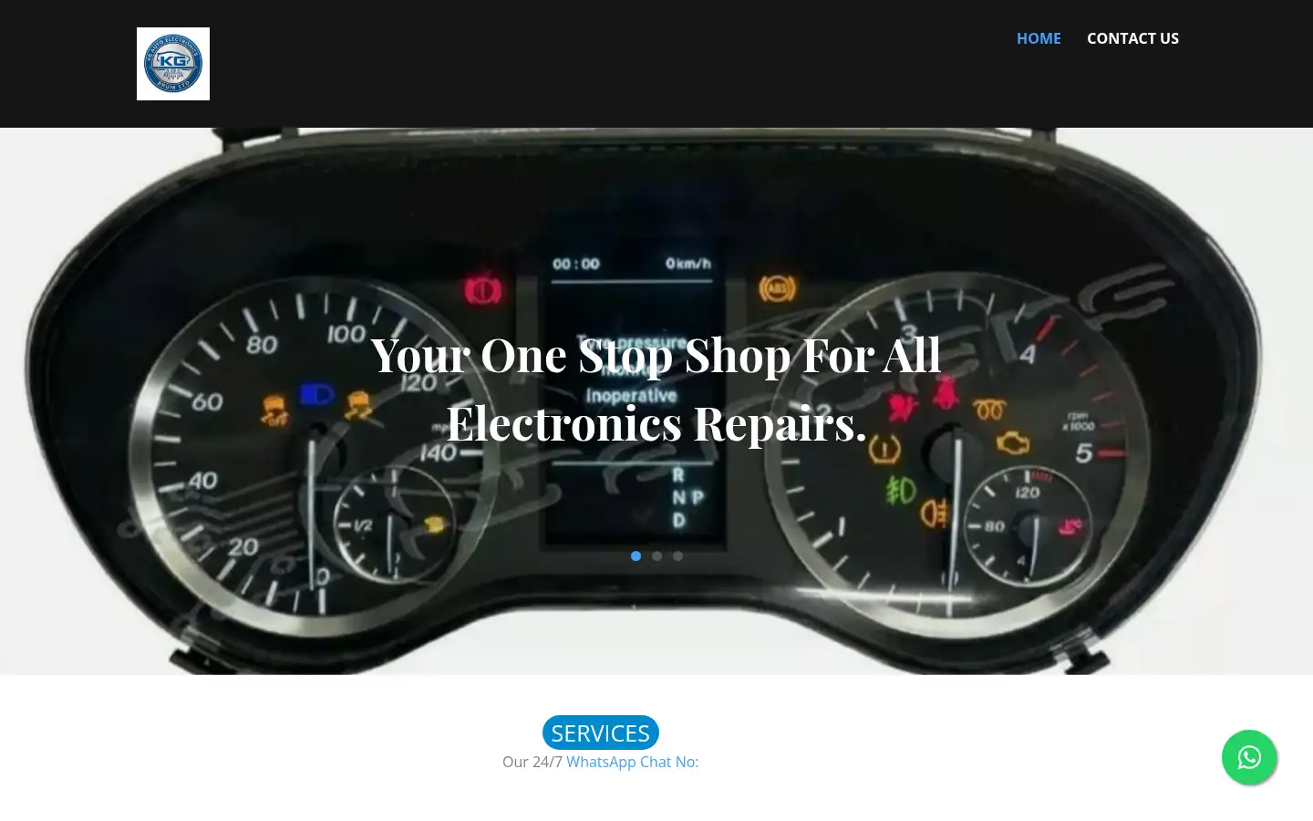 Screenshot of kgautoelectronics.com