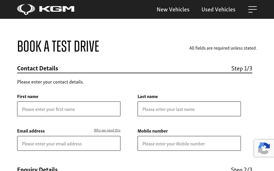 Screenshot of kgm-motors.co.uk