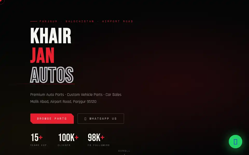 Screenshot of khairjanautos.com