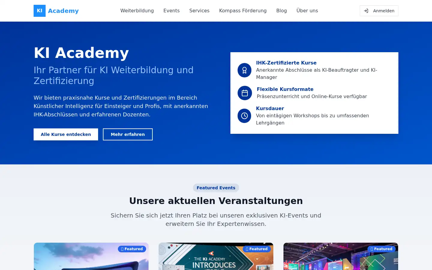 Screenshot of ki.academy