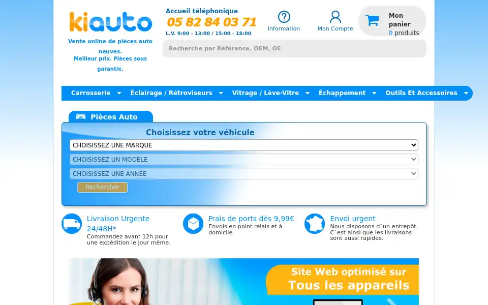 Screenshot of kiauto.fr