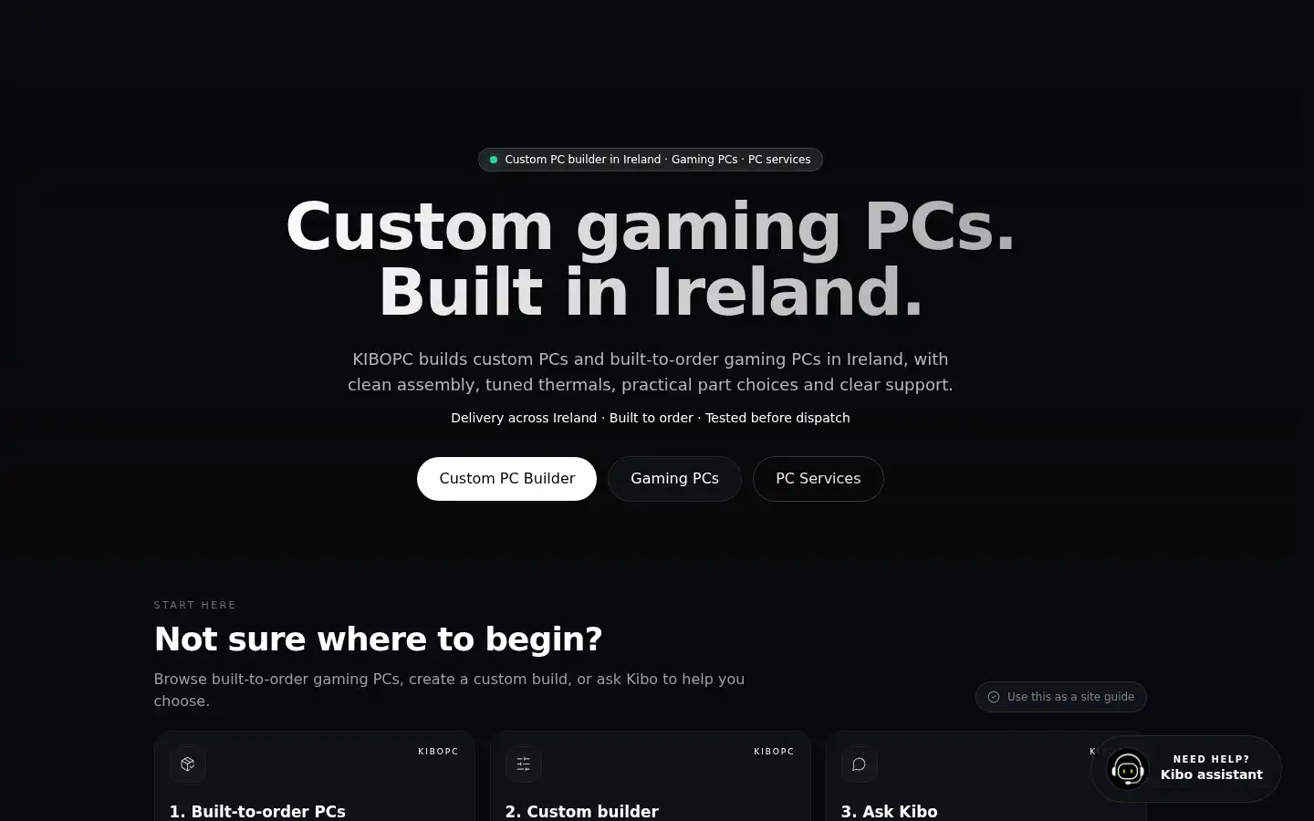 Screenshot of kibopc.com