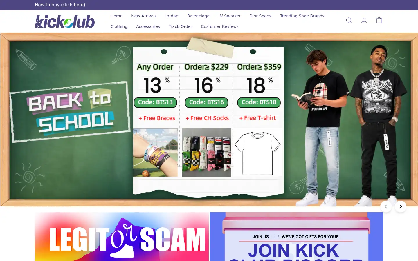 Screenshot of kickclub.net