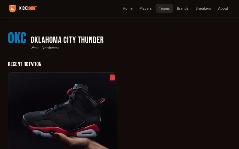 Screenshot of kickcourt.com