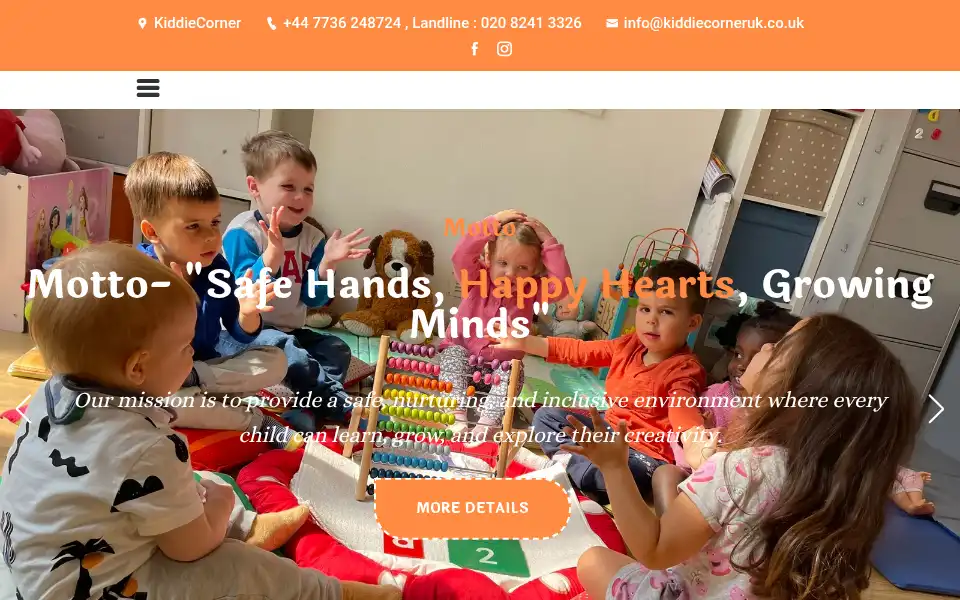 Screenshot of kiddiecorneruk.co.uk