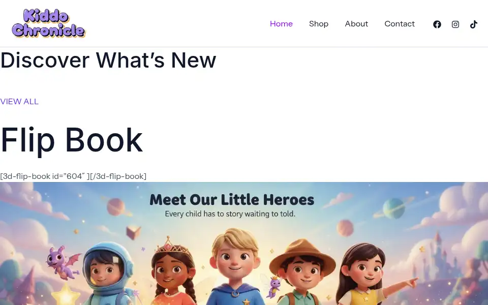 Screenshot of kiddochronicle.com