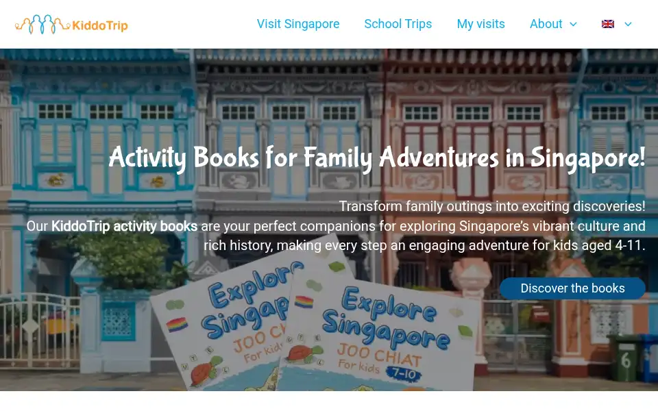Screenshot of kiddotrip.com