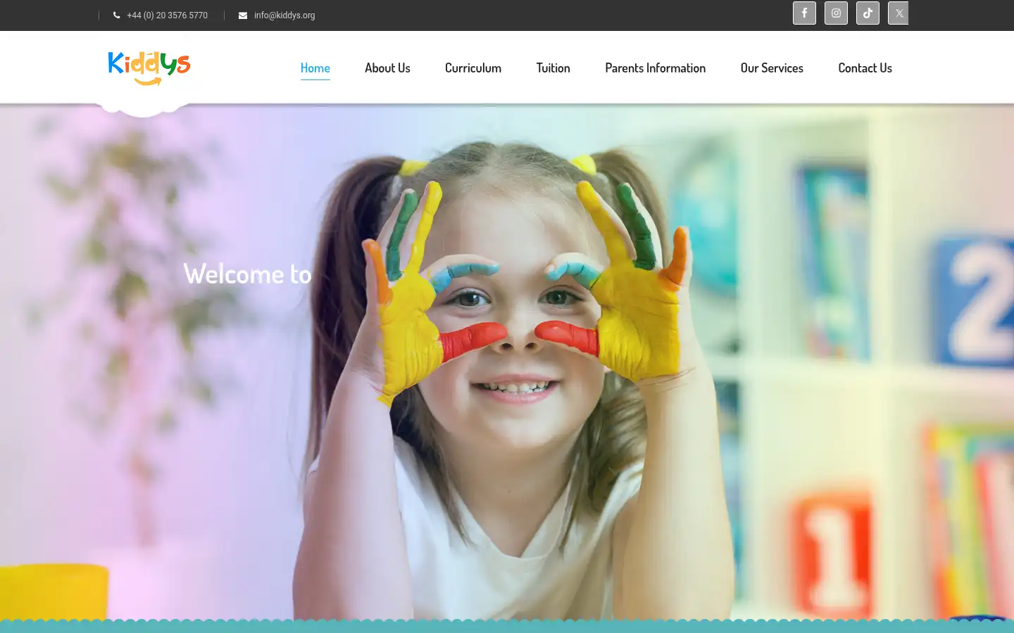 Screenshot of kiddys.org