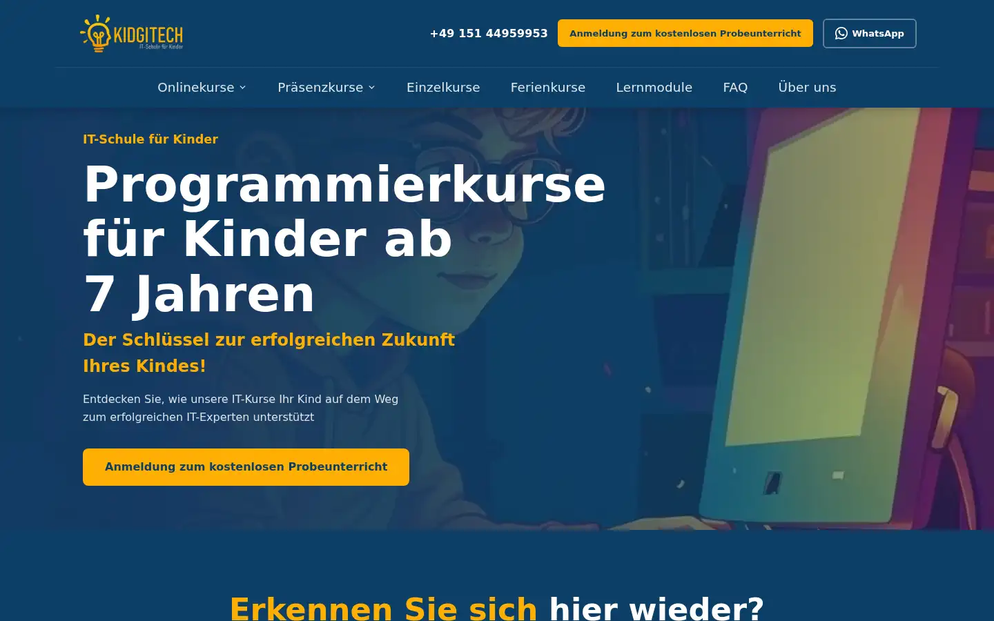 Screenshot of kidgitech.de
