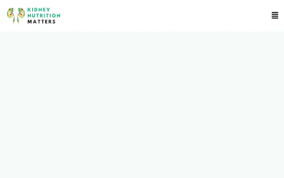 Screenshot of kidneynutritionmatters.co.uk
