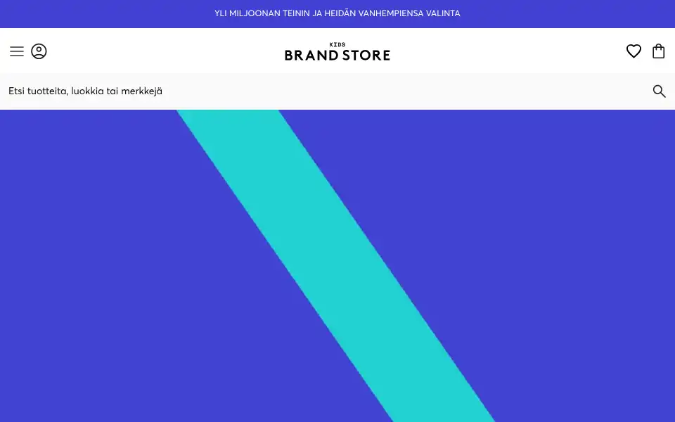 Screenshot of kidsbrandstore.fi