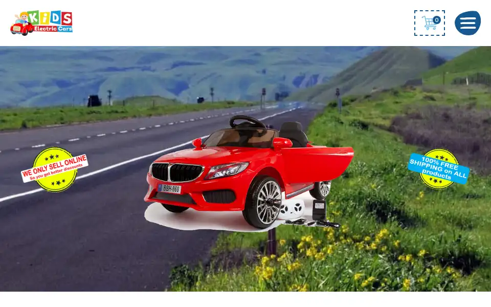 Screenshot of kidselectriccars.ie